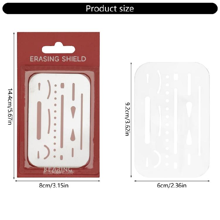 Erasing Shield Drawing Template Shield Drafting Tool Easy to Use Stainless Steel Craft Stencils for Craft