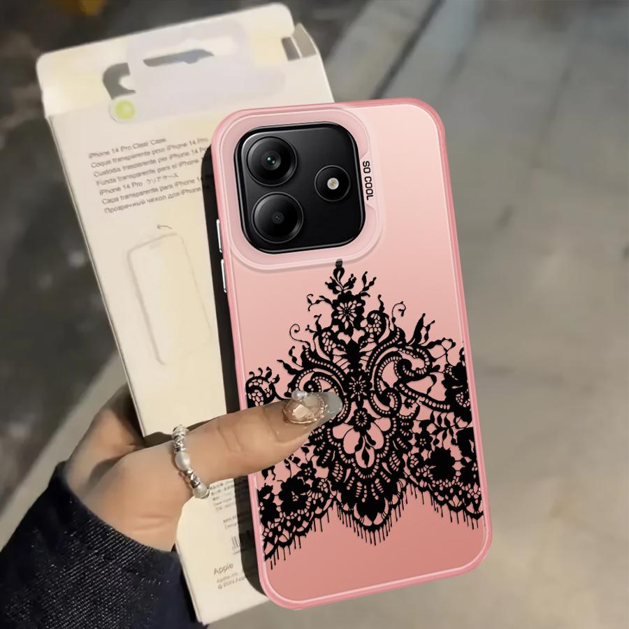 Black Lace Fashion Case for Xiaomi Mi 12T Pro 11 Lite 13T Back Phone Cover