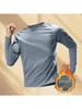 Men's Winter Quick-Dry Long-Sleeve Running T-Shirt - Warm Velvet Fitness & Mountaineering Top