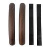 2pcs Car Steering Wheel Cover Plastic Wood Grain Anti-Slip Grip Trim Car Accessories Protector Covers 37-38Cm Universal