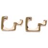 ete 925 Row Square Hug Earring Raw Brown Gold CoatingUsed
