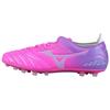 Pro 3 Round Toe Lace-Up AG (Rubber Short Studs) Slip-Resistant Durable Soccer Shoes Men Soccer Shoes Pink Purple P1GA238455