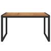 Garden Table with U Shaped Legs 140*80*75 Cm Solid Acacia Wood