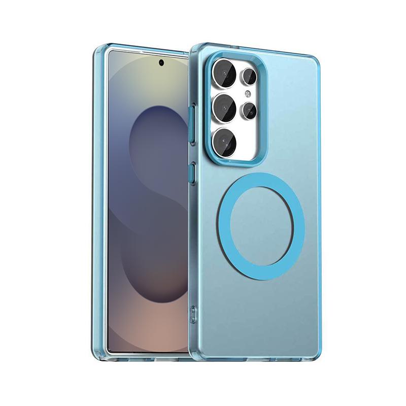 For Samsung Galaxy S25 S24 Ultra Translucent For Magsafe Phone Cases For Samsung S23 Ultra S24 FE S25 Plus Magnetic Matte Cover