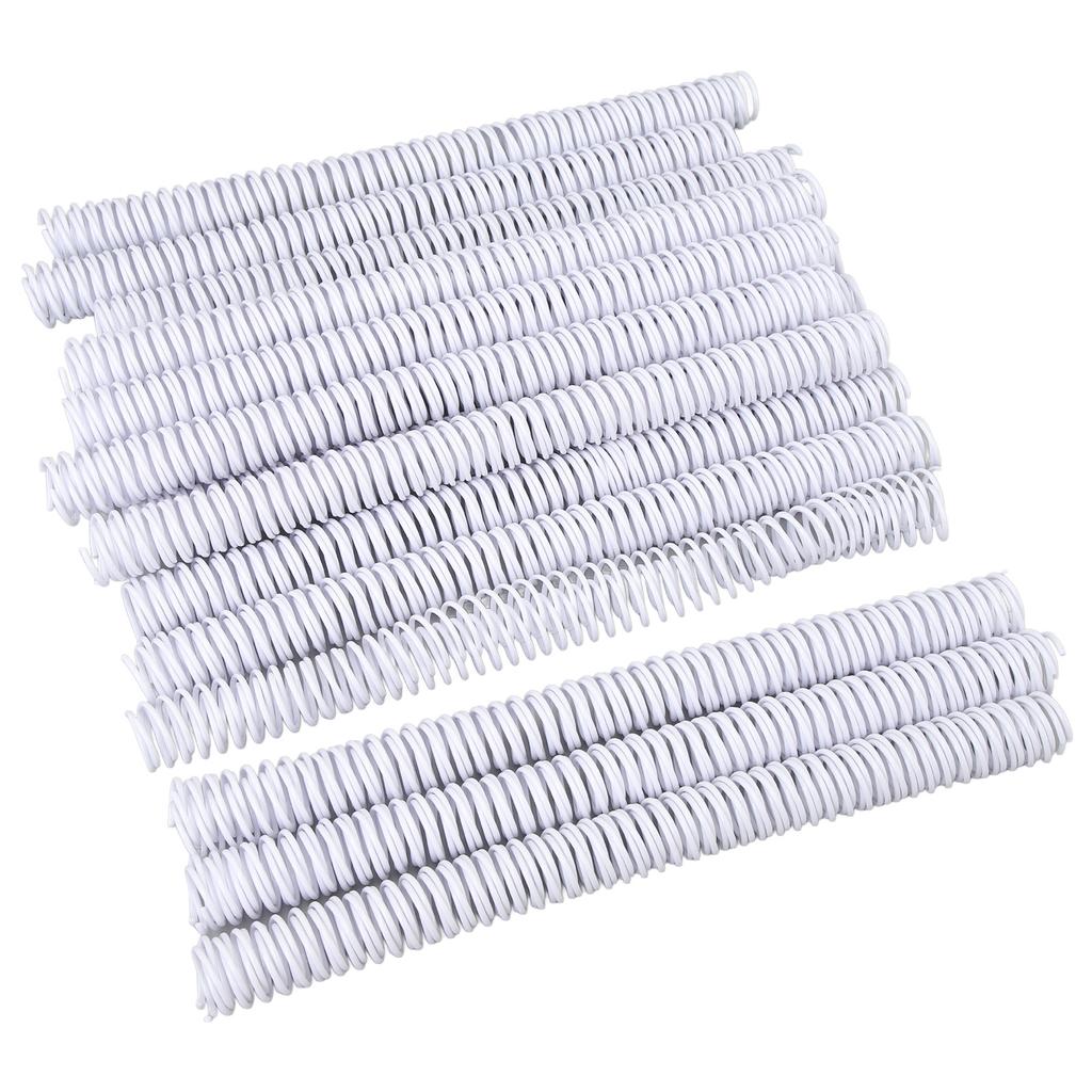 50 Pcs Spiral Binding Coil 19mm Diameter 48   4:1 Pitch 170 Sheet Capacity   Binding Spine