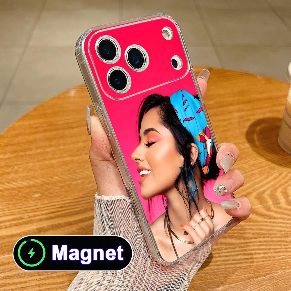 Fashion Becky G Clear TPU Magsafe Mobile Phone Case for iPhone 17 16 15 14 13 12 11 Air Pro Max Plus Mini Colorful Cover