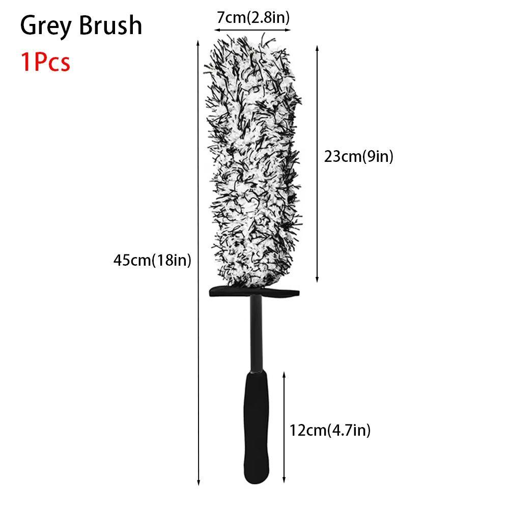 1Pcs Non-Slip Handle Tire Cleaning Brushes Easy To Cleaning Rims Spokes Auto Wash Glove