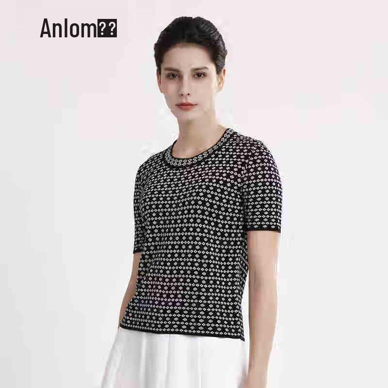 

Anlom Women s Knit Short Sleeve Top 0616506 5XL