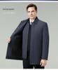 Men's Winter Down Jacket: Removable Liner, Warm Lapel Coat, White Duck Down, Middle-Aged Business Style