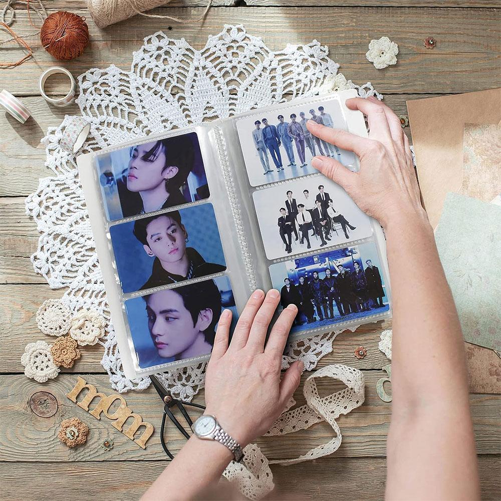 Clear Photo Album Kpop Photocard Holder Book Photocard Binder Card Protectors Collection Books Sleeve Pages Transparent Portable