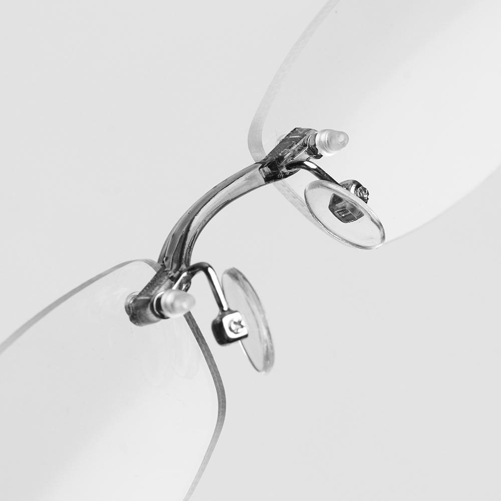 Men Transparent Grey -100~-400 Diopter Metal Reading Glasses Vision Care Eyeglasses Myopia Glasses