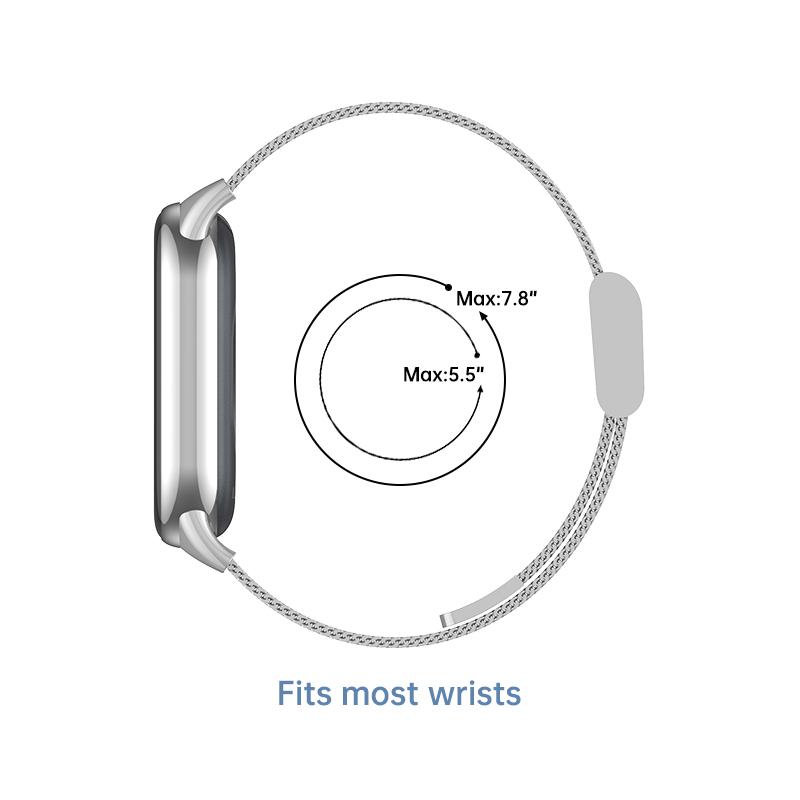 Stainless Steel Strap for Xiaomi Mi 9 8 Band Metal Milanese Bracelet on Mi Band 8 Wristband for Mi Band 9 8 Strap Accessories