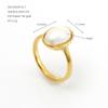 European Retro Pearl Beaded Gold Ring - Elegant Women's Thin Band
