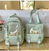 Schoolbag School Bag Women's Large Capacity Burger Transparent Floor High School Student Junior High School Girl High Value Large Capacity Backpack 