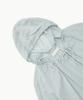 Amomento Sheer Shirring Hooded Blouse_Light Blue