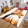 Rengoku Kyoujurou Polyester Carpet, Soft Indoor Mat for Office Chair, Living Room, Computer Desk - Decorative Home Office Rug Design