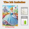 Disney Pearl Painting Set Cinderella in The Garden Exquisite and Sparkling Artwork Perfect for Home Wall Decoration and Handmade Gifts