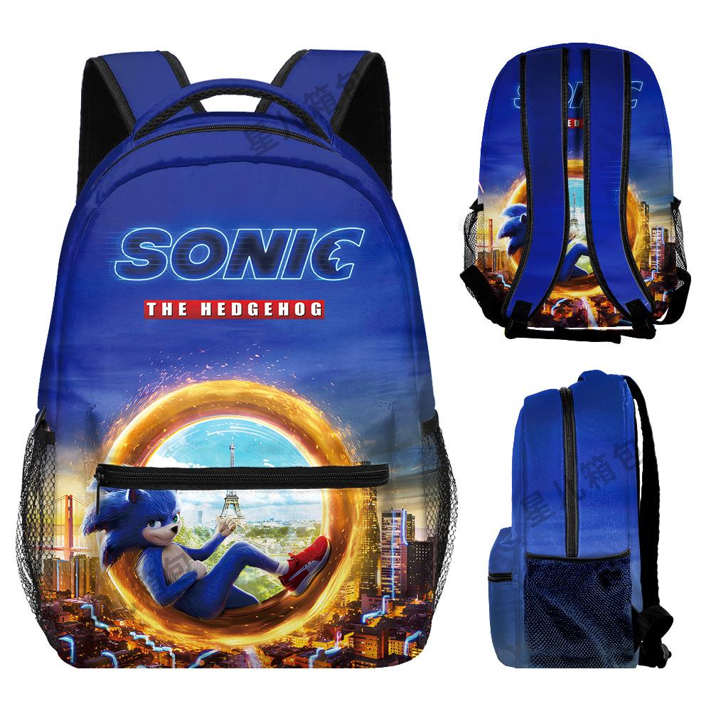 School Bag Elementary School Student Animation Backpack Cartoon School Bag 3D Digital Color Printing Oxford Cloth Backpack