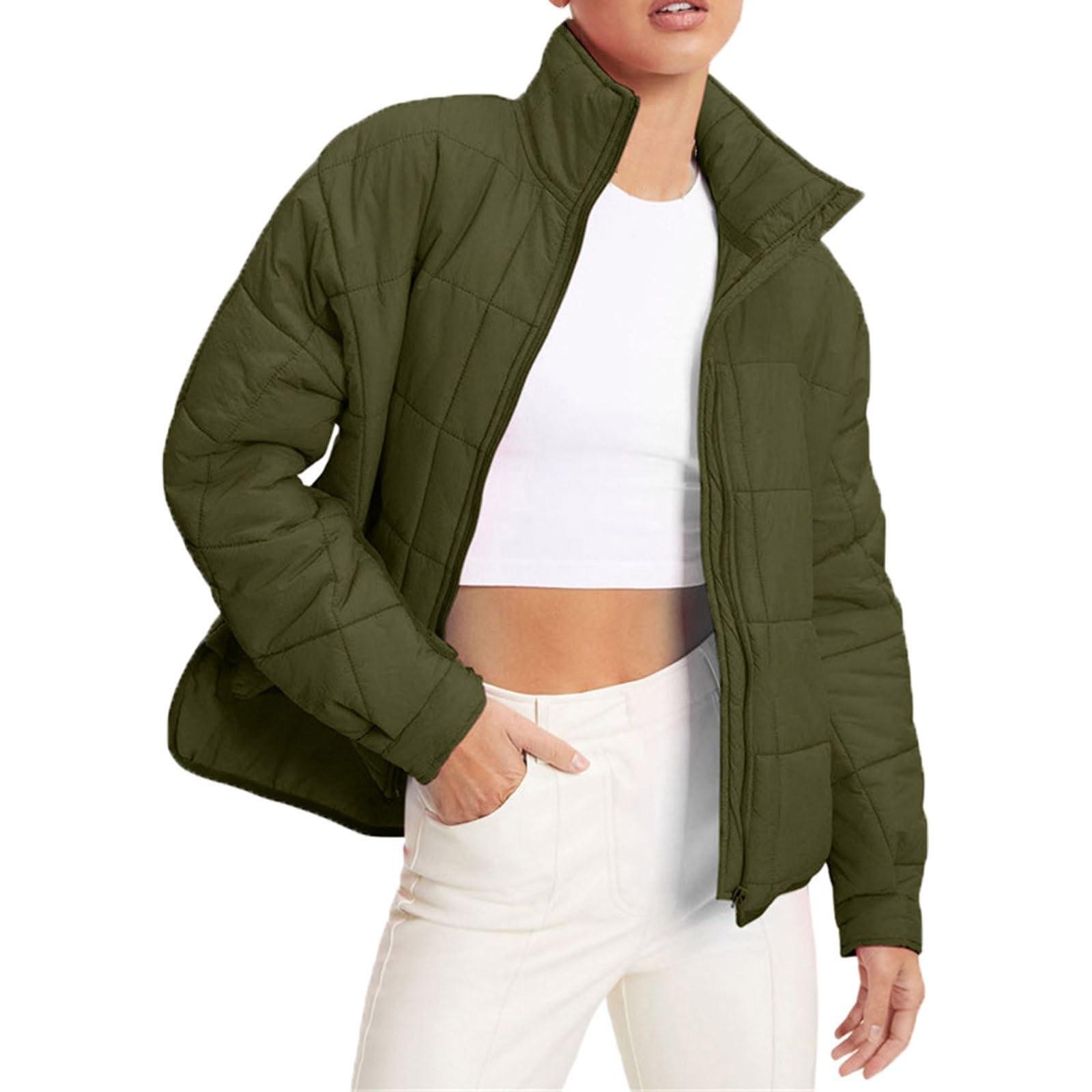 

Women s Patchwork Pocket Coat Cotton Coat Autumn And Winter Warm Jacket