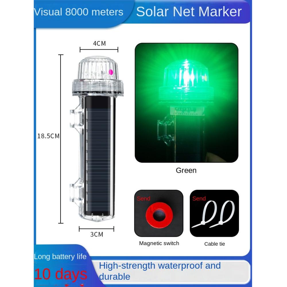 

Водонепроницаемый Якорный Огонь Солнечный Буй Сигнальный Огонь Наружное Освещение Сетевой Мигающий Предупреждающий Огонь Наружный Always on-green-8000m