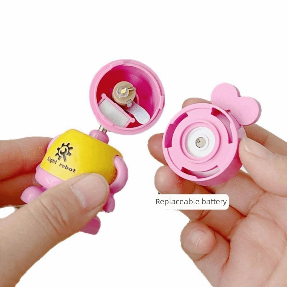 Mini LED Miniature Desk Lamp Cute Frog Night Light Small Doll Standing Figure  Children's Birthday