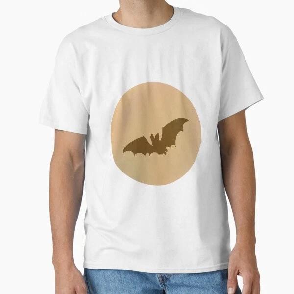 Bat Flying By The Moon Classic Tshirt Made In Usaaus Tshirt S2xl S