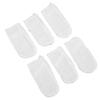 6pcs Baby Teeth Cleaning Gauze Finger Cover Milk Stain Removal Soft Hygiene Ring Buckle Oral Tongue Cleaner