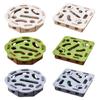Cats Teaser Toy with Maze Structure and Multiple Holes Indoor Playtimes Felt Kitten Puzzle Box Mental Enrichment Toy