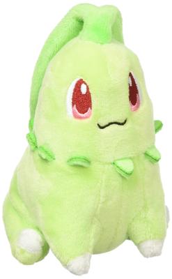 Pokémon Center Original Plush fit Chikorita 13 xxx W x Pokémon 9,5 8,5 (cm de alta definição)