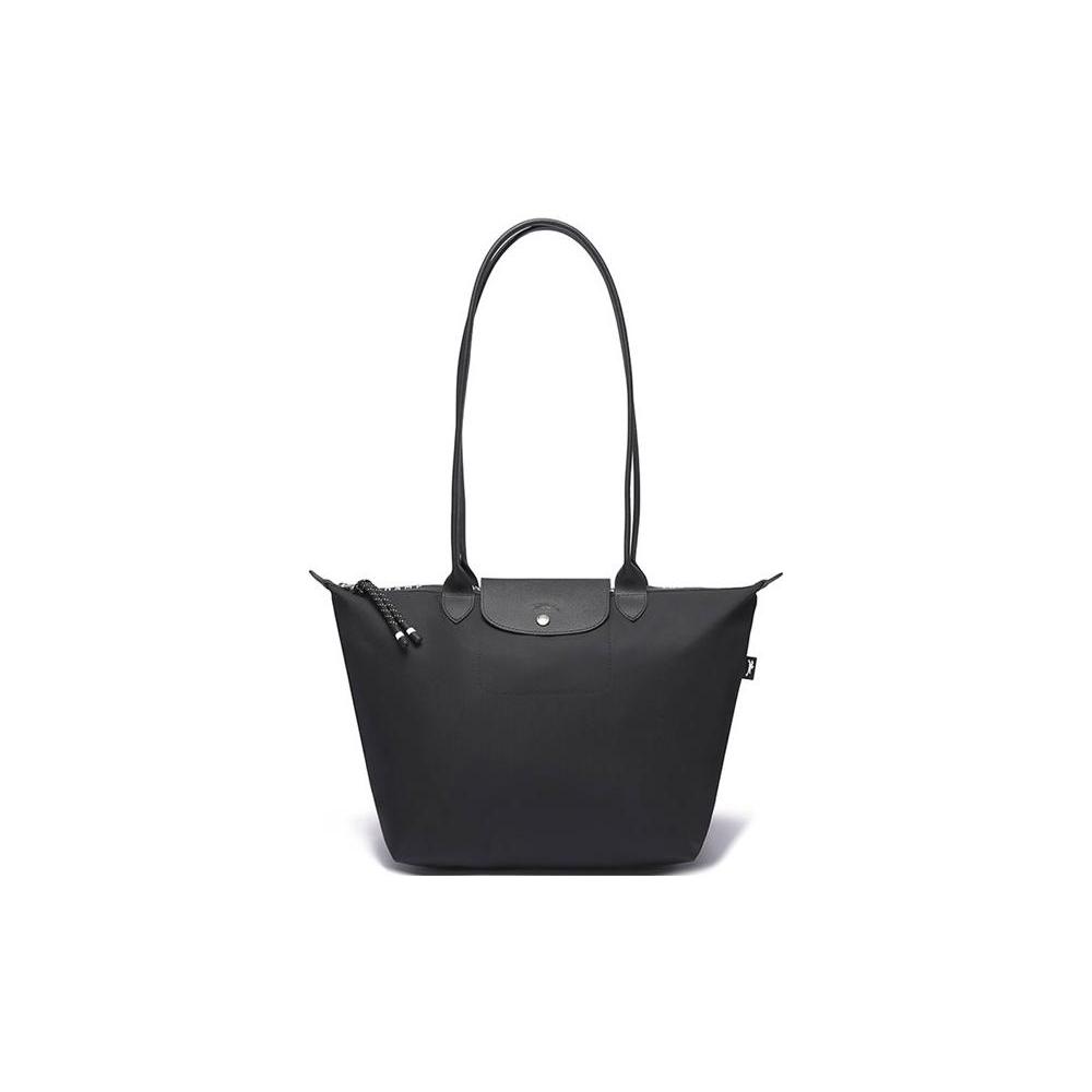 

Новая портативная сумка кроссбоди LONGCHAMP Le Pliage Energy из канвы с кожаной отделкой, сумка на плечо Tubas женская черная 10163HSR001 31.0*19.1*31.0CM