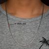 10 PCS Men's Necklace Round Link Cuban Chain Silver Stainless Steel Choker Punk Boy Women Jewelry Accessory Gift