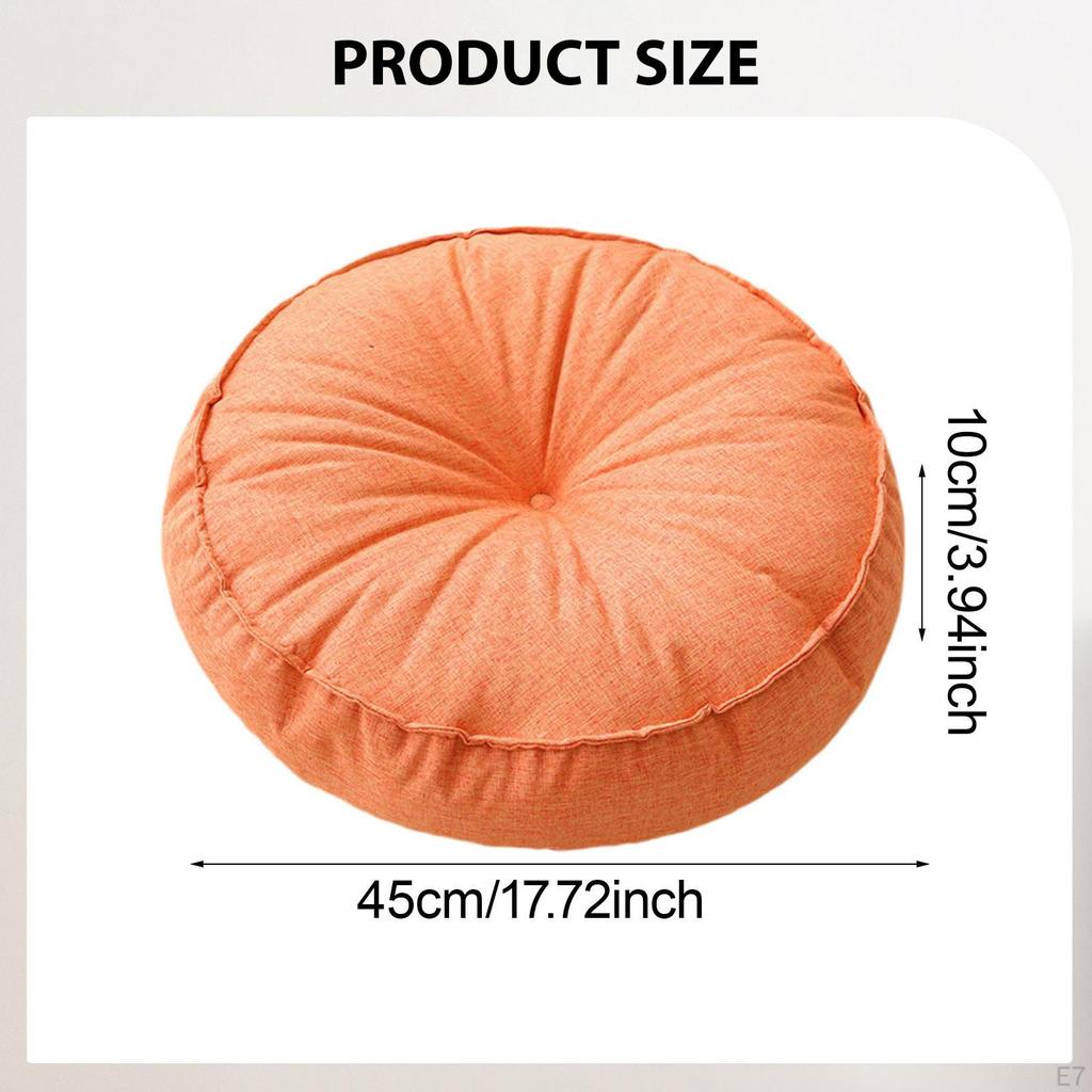 Circle Meditation Cushion, Floor Cushion Pad for Seating Sitting Chair Sofa Office