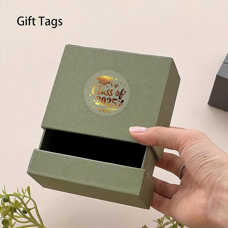 

108 шт. Наклейки класса 2025 г. Водонепроницаемые наклейки для выпускного вечера Фольгированные наклейки для выпускного шляпы Самоклеящиеся этикетки Наклейки для конвертов