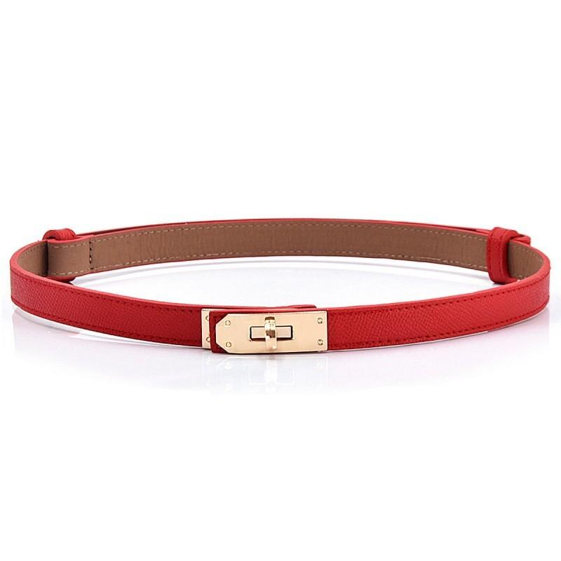 Contemporary Waist Adjustable Belt With Sleek Metal Buckle For Elegant Dresses In Colors Fall