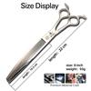 Professional Japanese Stainless Steel Pet Grooming Scissors 8.0 Inches Curved Trimming Suitable for Beauty Use