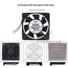 Delixi 220V Industrieller Axial-Abluftventilator, 12038 Kugellager, für Schrankkühlung