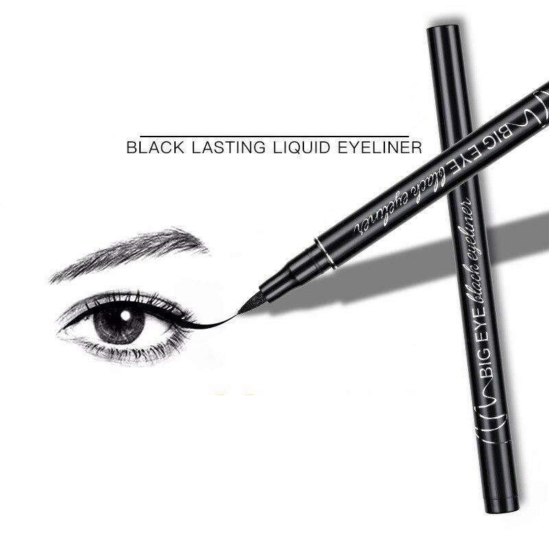 Cool Black Eyeliner Pen Waterproof Smudge-proof Long Lasting Quick Drying Liquid Eyeliner