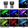 Mini USB LED Billys Auto Interiør Atmosfære Lys Dekorativ Lampe Nødlys PC Auto Fargerik Lys Biltilbehør