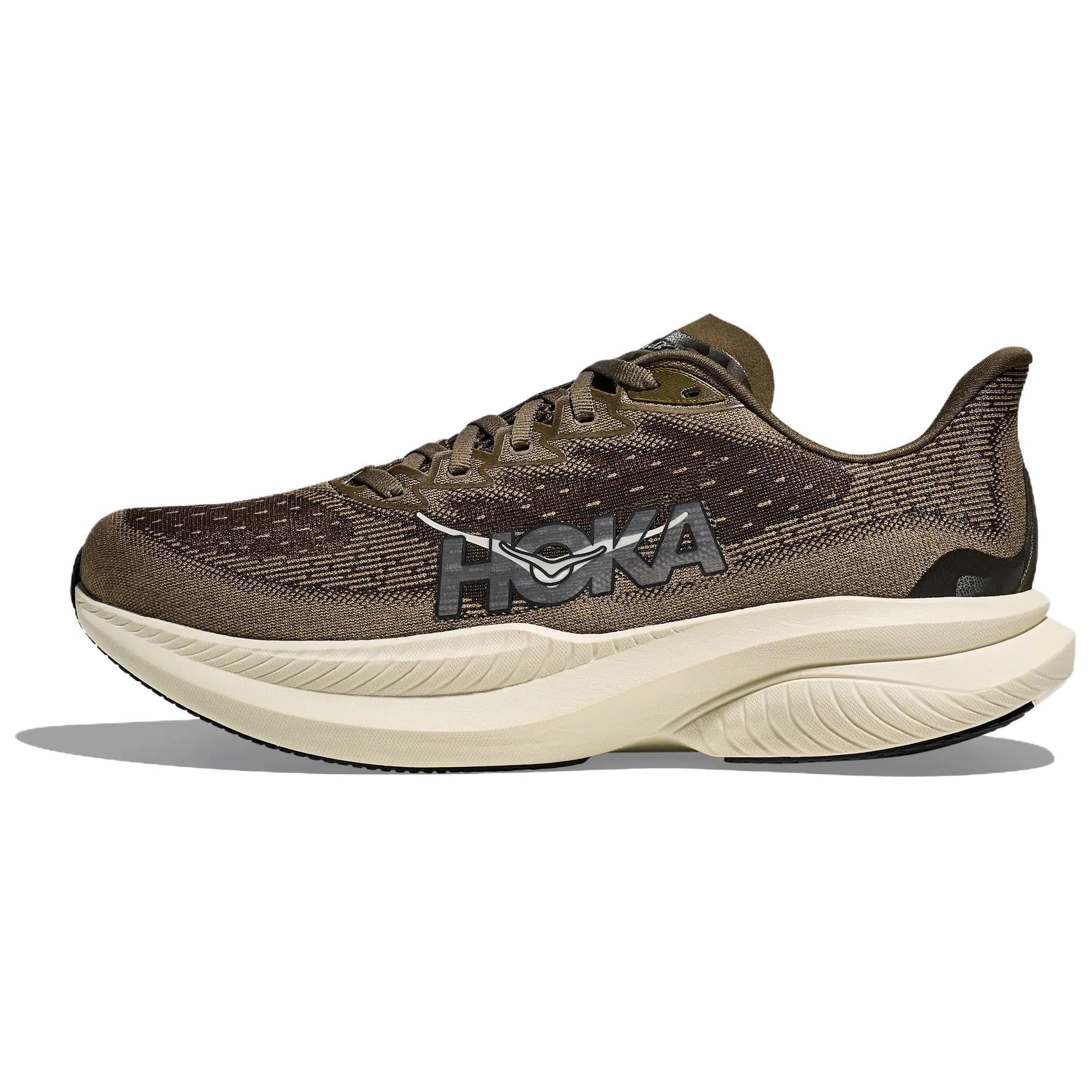 HOKA ONE ONE Mach 6 Antique Olive Truffle Salt 1147790-AFF 43