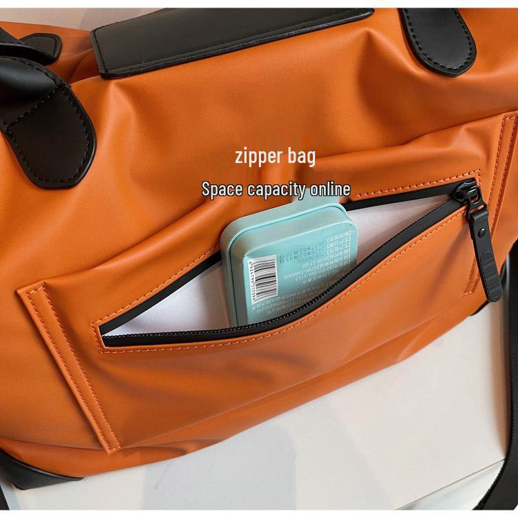 Leather Travel Bag: Large-Capacity, Cross-Body for Business, Yoga, or Commuting
