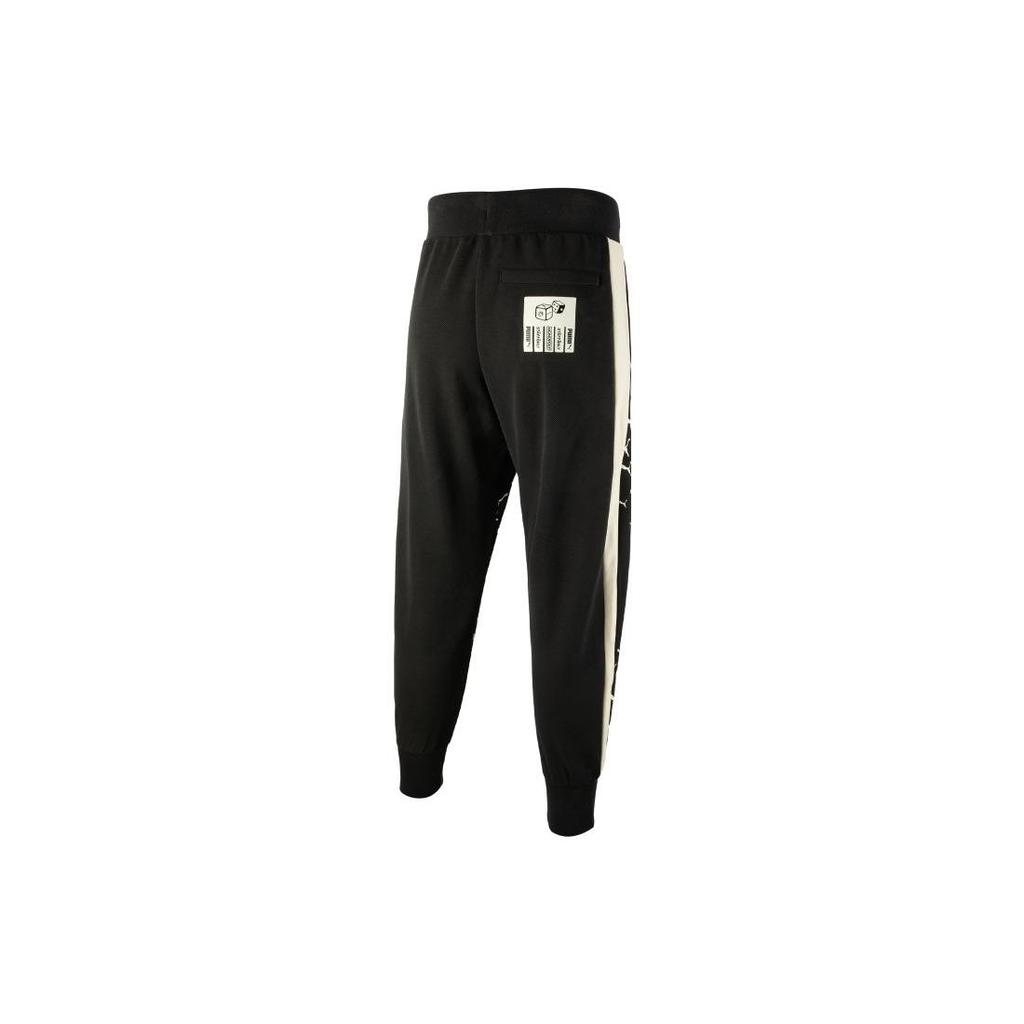 Puma X Staffonly X Monopoly Collaboration Classic Retro Sports Knit Joggers Unisex Joggers Black 539891-01