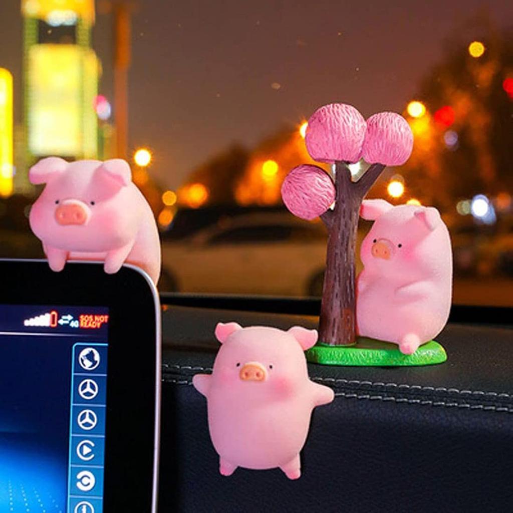 Car Decoration Car Pendant Caught Pig Car Hanging Ornament Peace Amulet Bliss Piglet Car