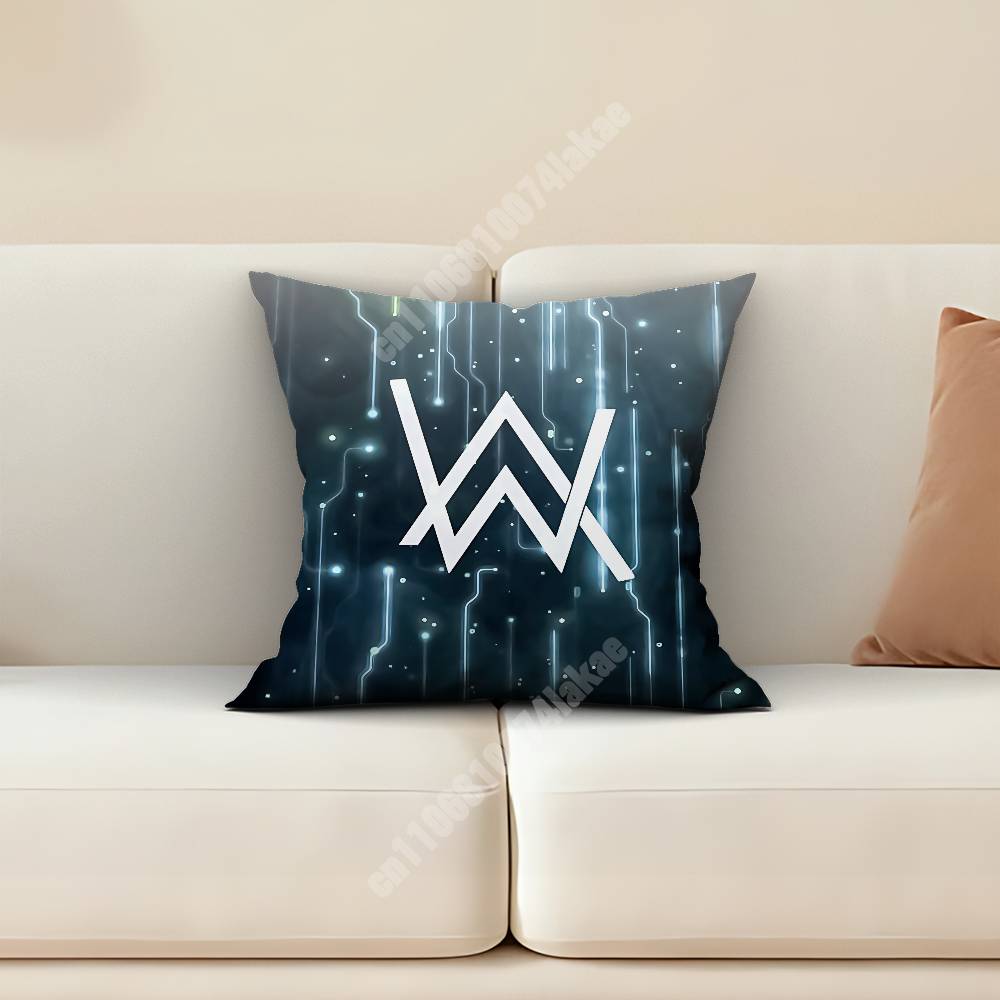 DJ AAlan Walker Faded Walkerworld Pillow Cover Sofa Couch Cushion Case Creative Workspace Accent Home Decor