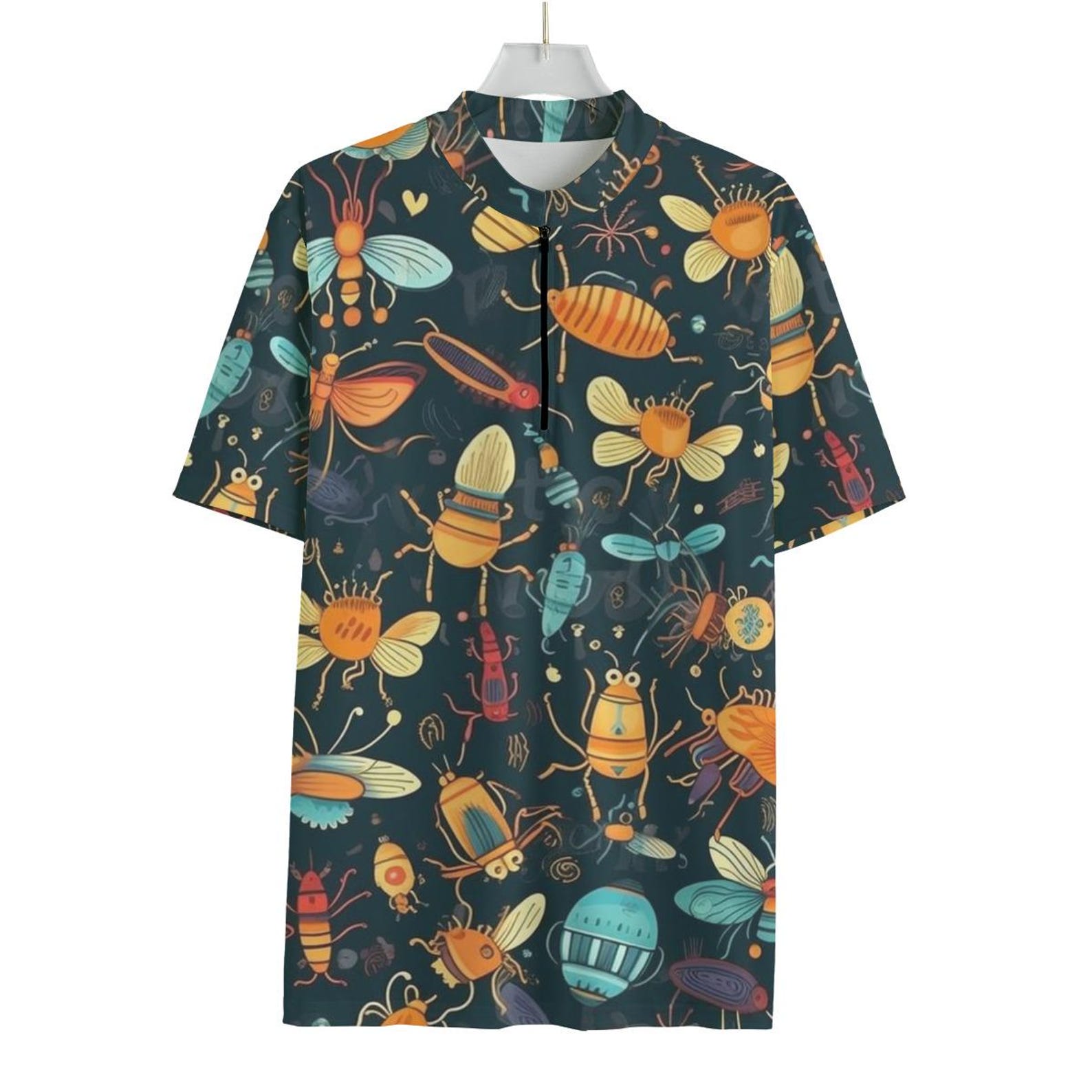 Don’t Bug Me Cycling Jersey - Funny Insect Bike Shirt - Bug Pattern MTB Top 3XL