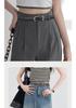 Elegant Women's Two-Layer Genuine Cowhide Leather Belt with Retro Silver Pin Buckle - Thin Decorative Accessory for Pants