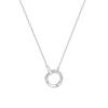 Mobius Ring Necklace Women'S Niche Exquisite Temperament Versatile Double Ring Epoxy Pendant Necklace Premium Durable