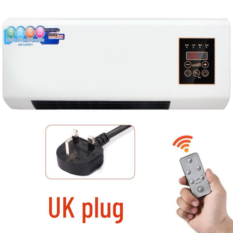 

Wall-Mounted Dual-Use Bathroom Heater: Waterproof, Cold & Warm Air Blower Touch Version with Remote Control