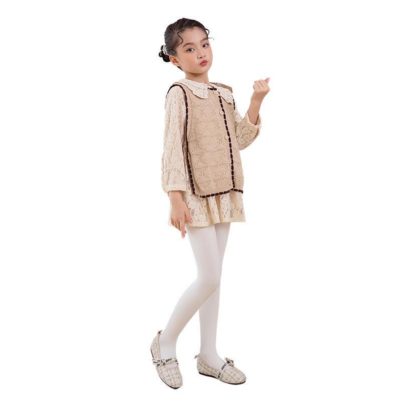 Children's Cotton Dance Pantyhose - Anti-Pilling, High Elasticity, Skin-Friendly for Spring and Autumn