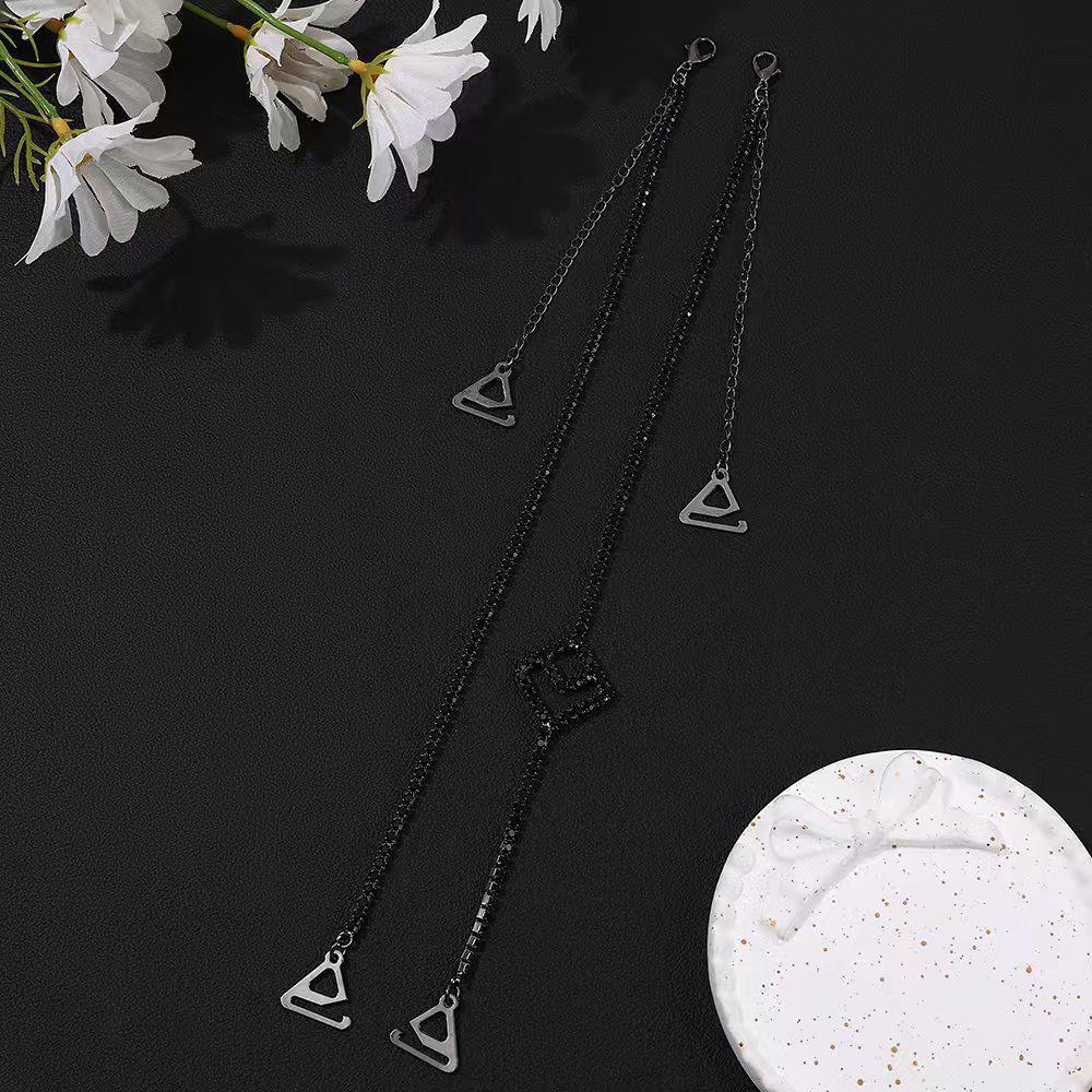 

Женские нескользящие бретели со стразами Cross-Border со съемными аксессуарами для бюстгальтера Style 1, 1.8cm triangle hook