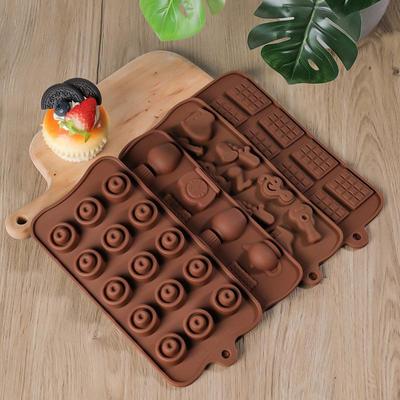 Food Grade Silicone Chocolate Mold - Easy-Release DIY Cake & Biscuit Baking Tool